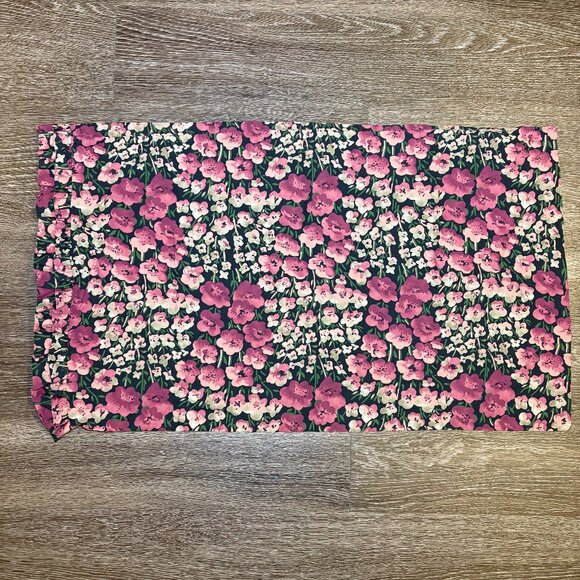 Ralph Lauren Abagail Floral Double Ruffle Pillowcases Std 20x32 Italy 400TC NWOT - Picture 1 of 5